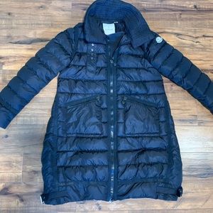 Moncler Black Down Long Coat